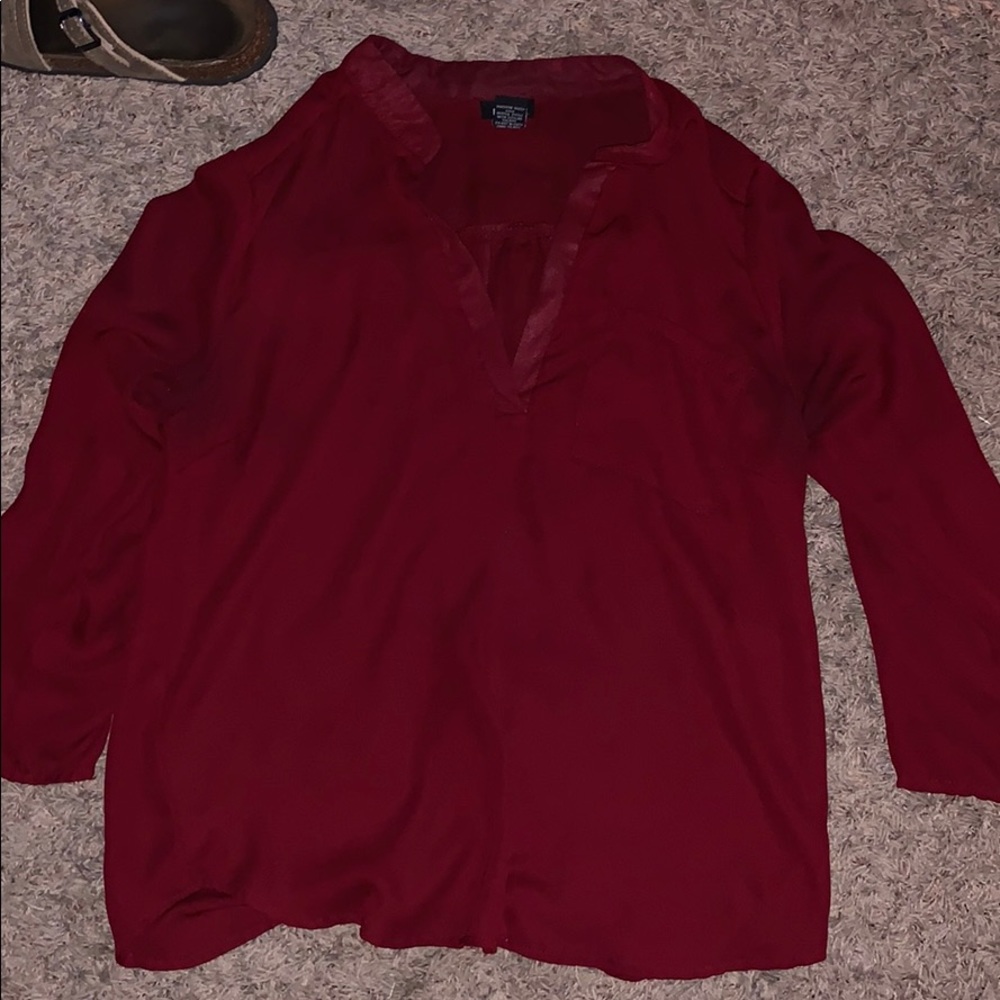 Juniors Quarter Sleeve Blouse